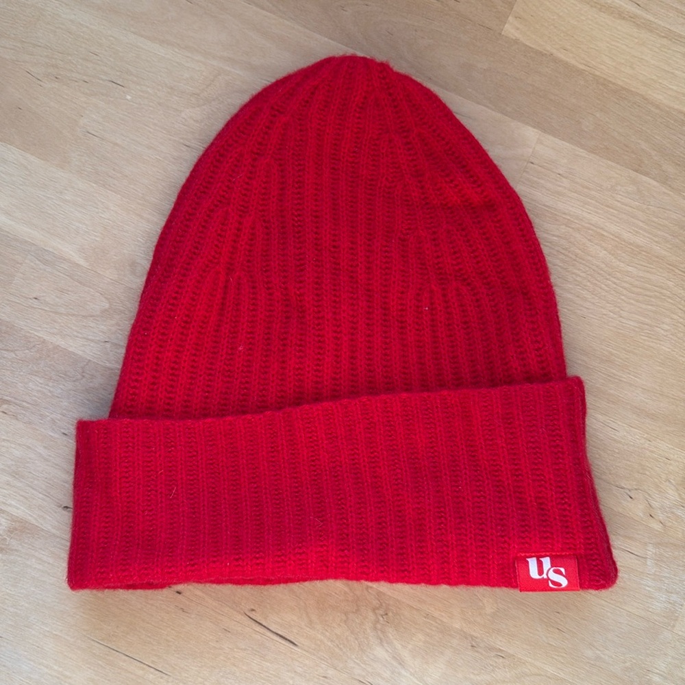Red Knit Beanie